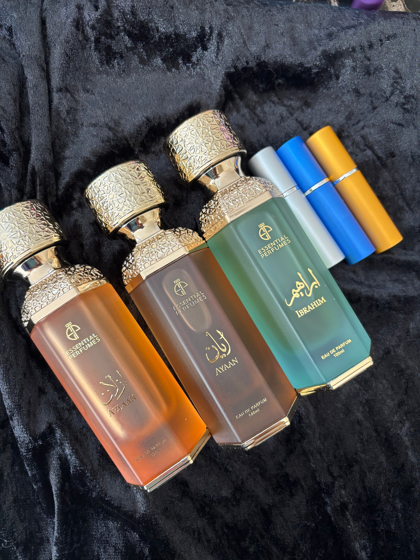Ayaan Azlaan Ibrahim Essential Perfumes 5ml each decant sample perfume discovery set 15ml total