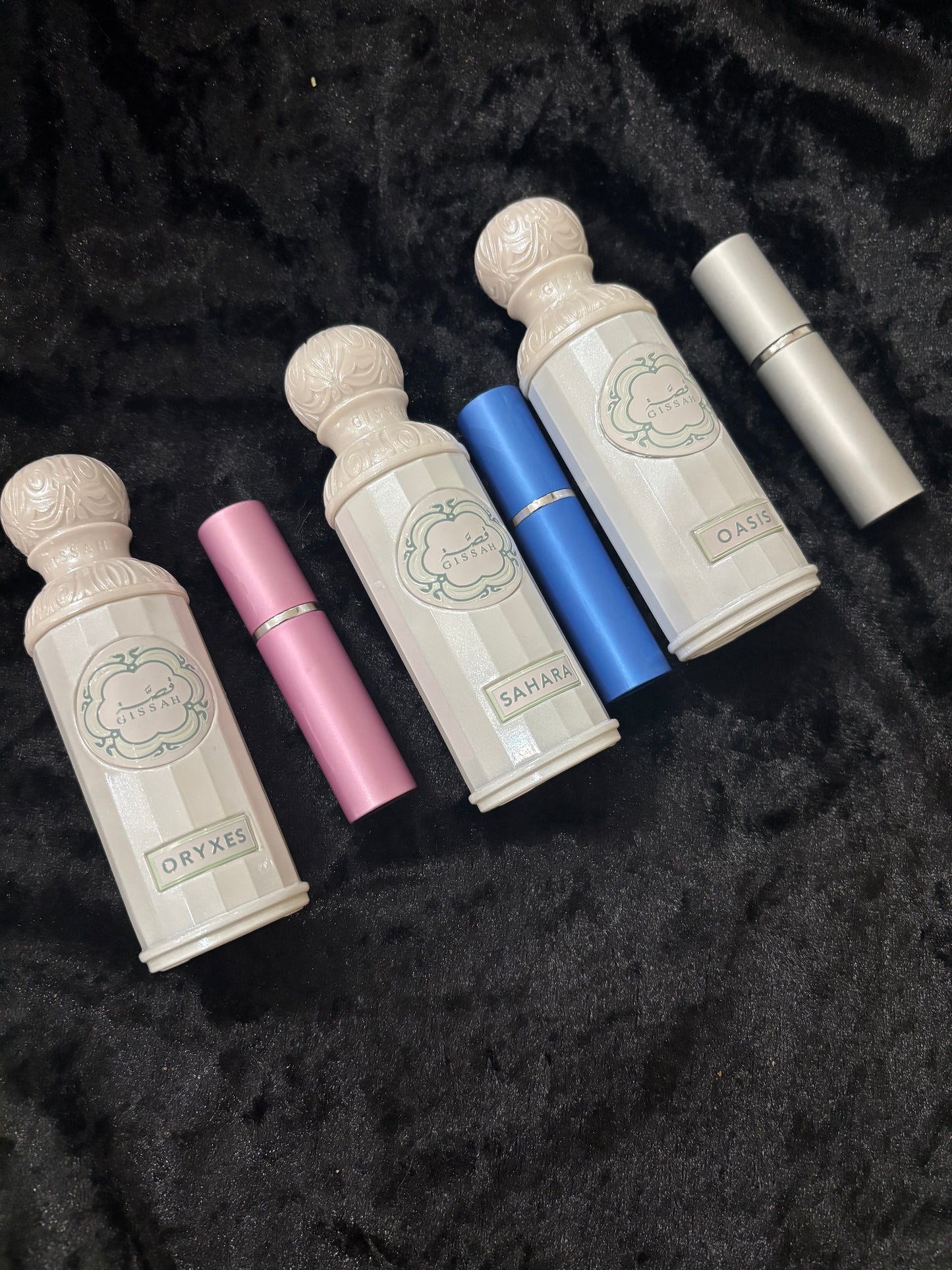 Gissah Soul of Arabia  mini discovery set Oasis, Oryxes,Sahara 5ml each decant sample perfume 15ml total