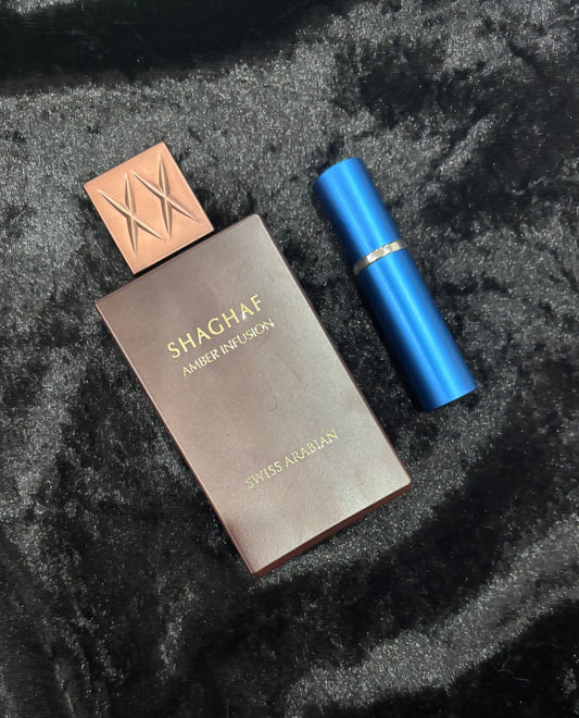 Swiss Arabian Shaghaf Amber Infusion 5ml or 10ml decant sample perfume