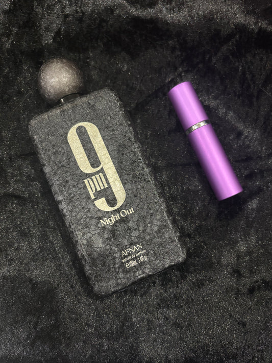 Afnan 9pm night out 5ml decant sample perfume