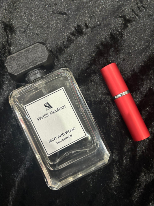 Swiss Arabian Mint and Wood 5ml or 10ml decant sample perfume