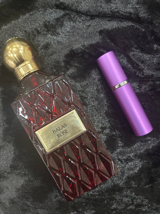 Balas Rose Ibraheem Al Qurashi Ibraq 5ml or 10ml decant sample perfume
