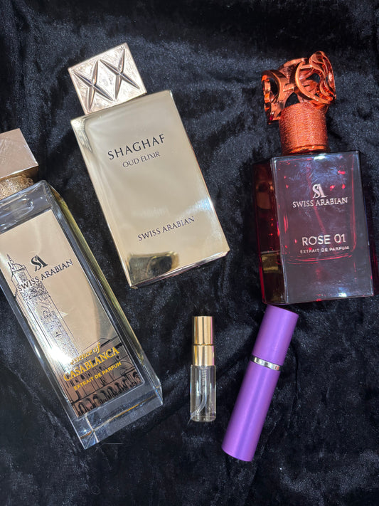 Swiss Arabian Alias Alia’s perfume layering combo decant sample perfume