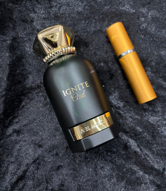 Ignite Oud Ahmed Al Maghribi 5ml decant sample perfume