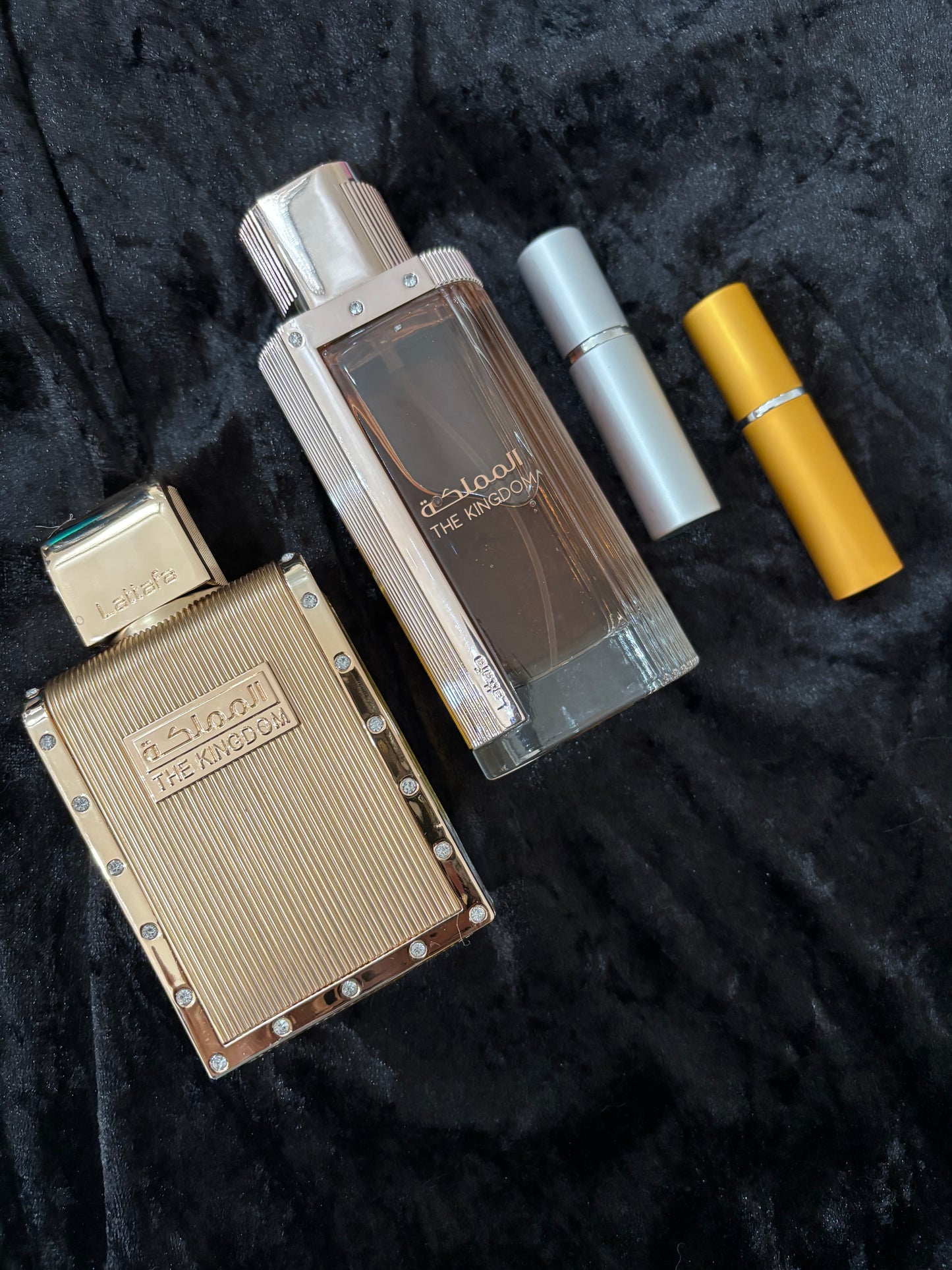 Kingdom for Him and Her Lataffa 5ml each decant sample perfume discovery set 10ml total