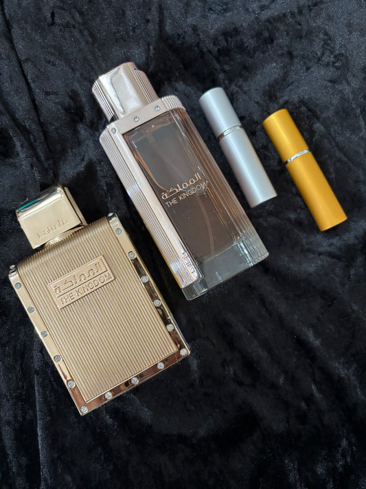Kingdom for Him and Her Lataffa 5ml each decant sample perfume discovery set 10ml total