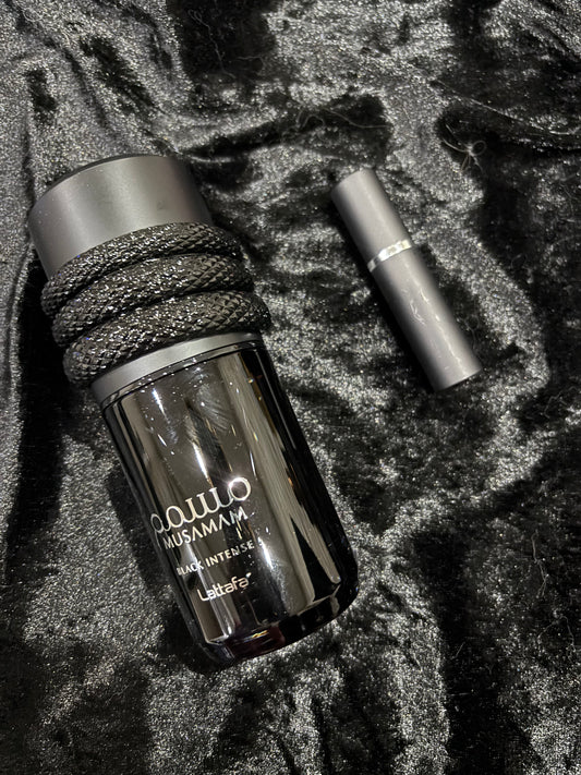 Lataffa Musamam Black Intense decant sample perfume