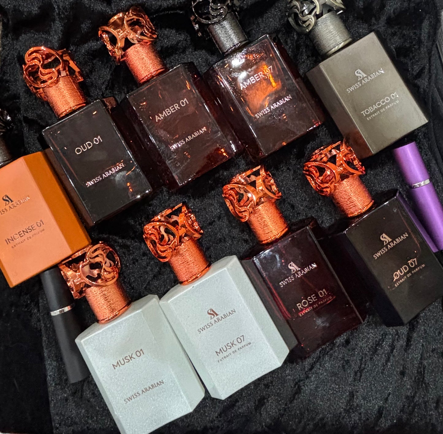 Swiss Arabian Amber 01 Oud 01 Amber 07 5ml decant sample perfume