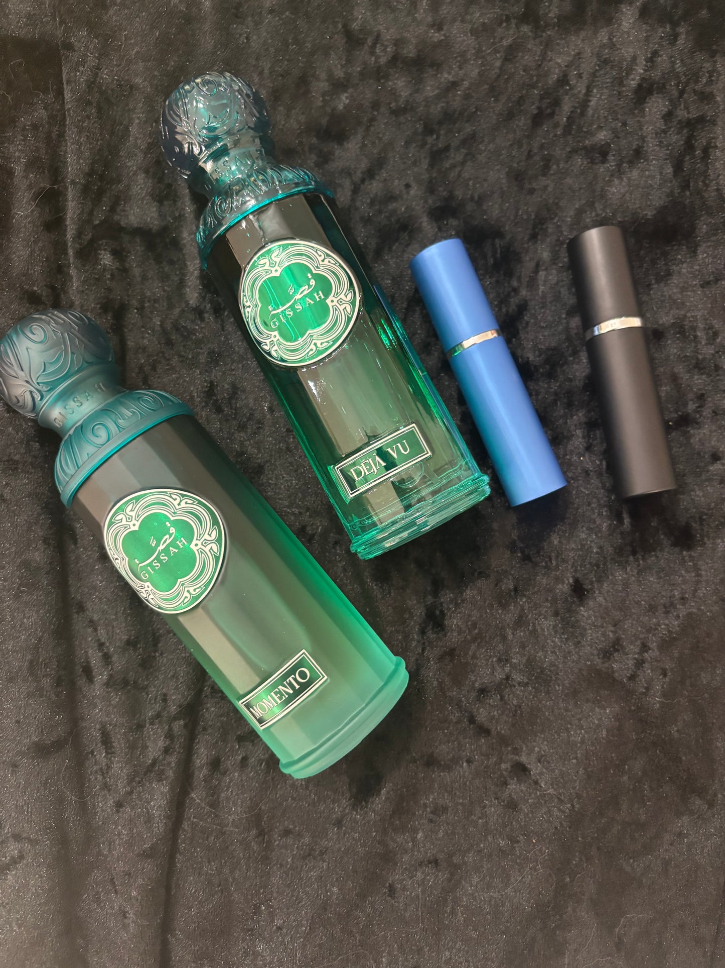 Gissah Timeless mini discovery set Momento and Deja Vu 5ml each decant sample perfume 10ml total